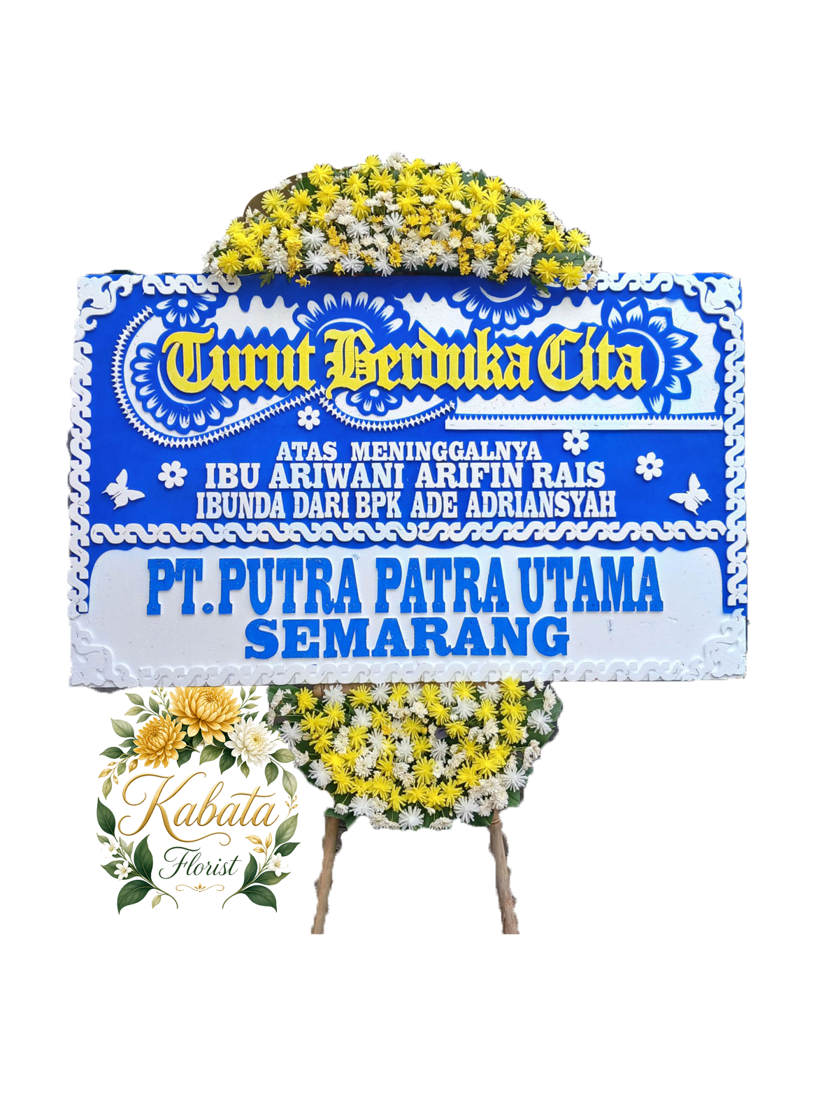 Bunga papan duka cita — placeholder foto