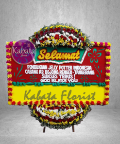 Karangan bunga “Selamat Sukses”
