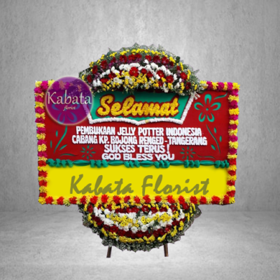 Bunga Papan Selamat Sukses Kuning Merah