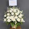 bunga vase putih bekasi
