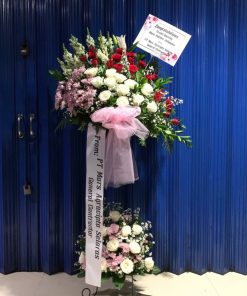 Standing Flower Selamat Sukses Merah Putih elegant